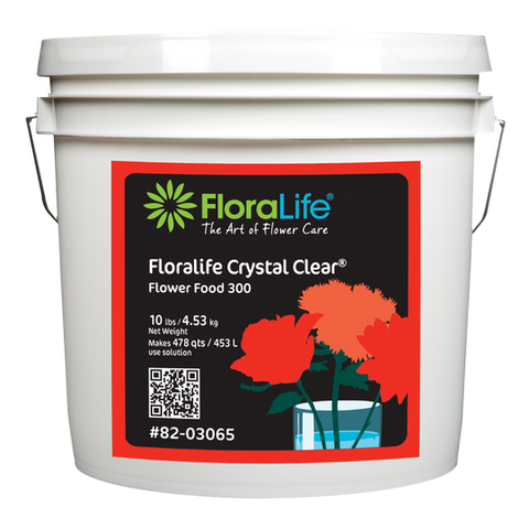 FLORALIFE CRYSTAL CLEAR FLOWER FOOD 300 POWDER, 10 LB. - Palllet of 100