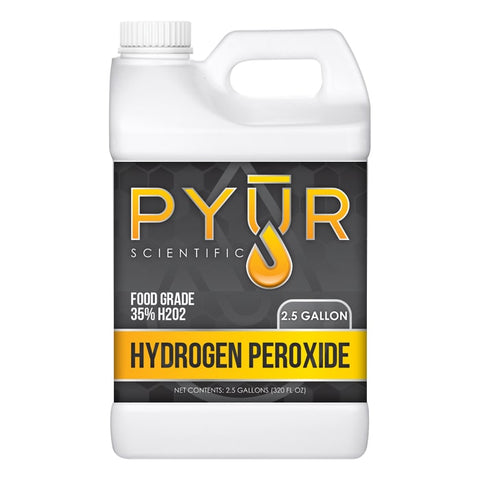 Pyur Hydrogen Peroxide 35% H2O2 2.5 Gallon
