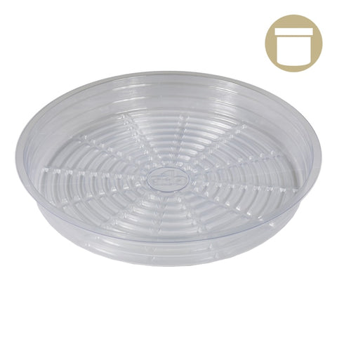 10" Clear Plastic Pot Saucer