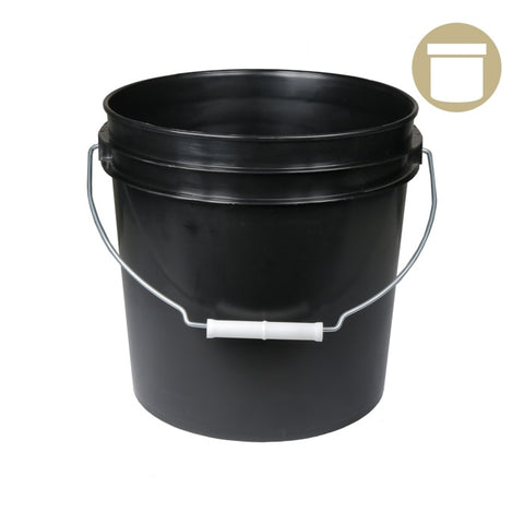2 Gal Black Bucket w/ handle