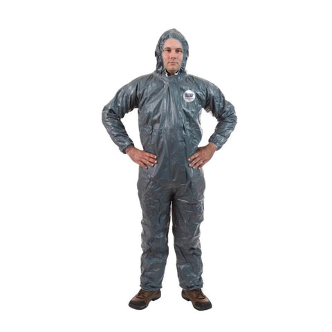 Enviroguard PyroGuard Fire & Chemical Resistant Coverall with Attached Hood, Elastic Wrist, FR Seam Tape - Size L - Case of 6