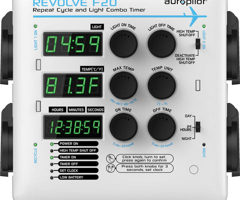 Revolve Countdown Timer REVOLVE F20 Repeat Cycle and Light Combo Timer - 1 – Grow It Depot