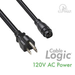 ILUMINAR Cable Logic 120V AC Power 5-15P 10in/25cm