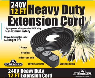 Extension Cord, 240v
