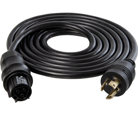 Wieland Female Cable Harness 8' Black, 18AWG w/277V L7-15P Locking Plug