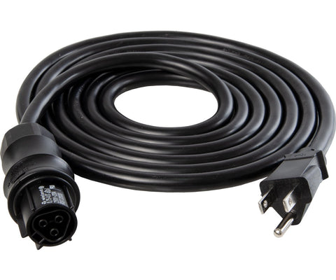 Wieland Female Cable Harness 8' Black, 18AWG w/110-120V 5-15P Plug
