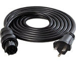 Wieland Female Cable Harness 8' Black, 18AWG w/208-240V 6-15P Plug