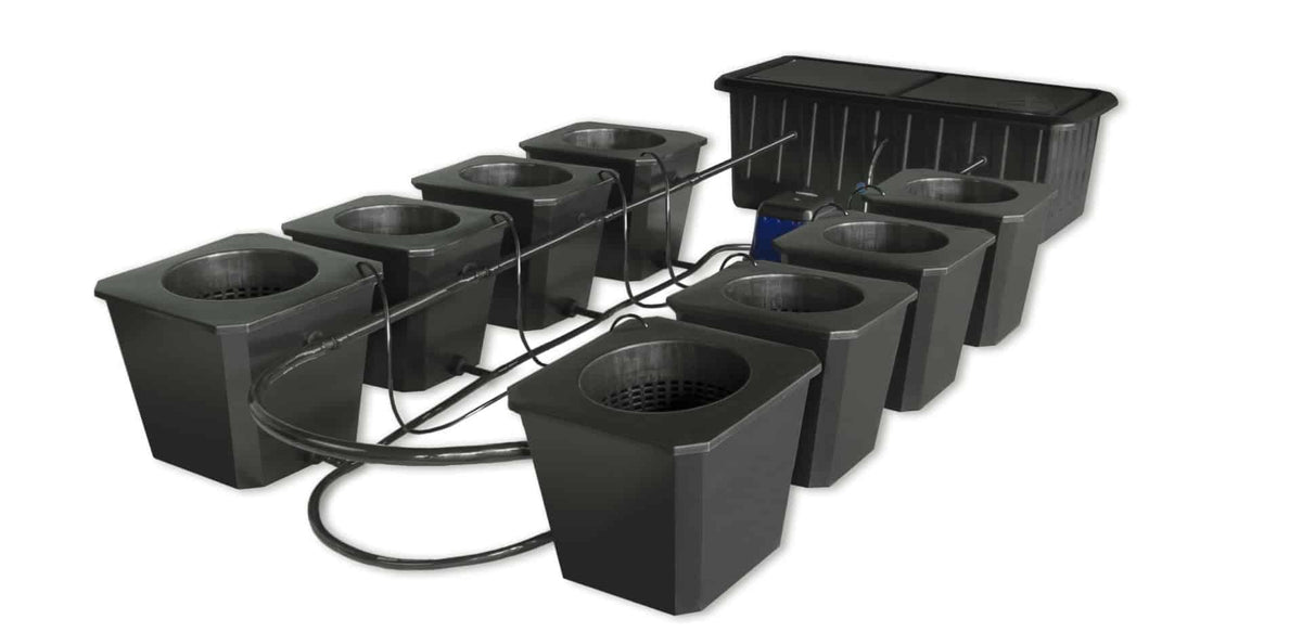 Flow Bucket 8-Site Bubble Flow Buckets Hydroponic Grow System – Grow It Depot