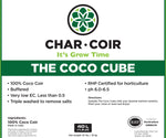 Char Coir Coco Cube RHP Certified Coco Coir, 2.25 L, case of 32