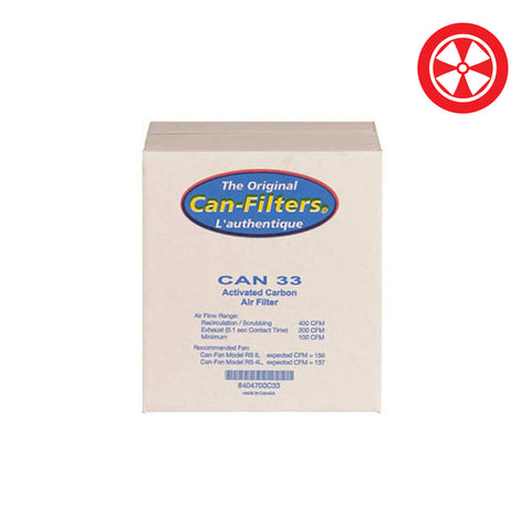 CAN FILTERS 33 w/o Flange 200 CFM