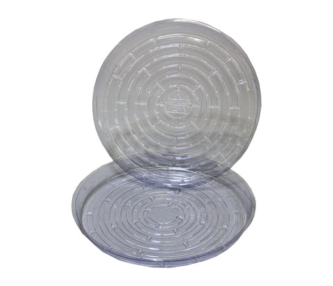 GeoPot Clear Round Saucer - 6" - Case of 50