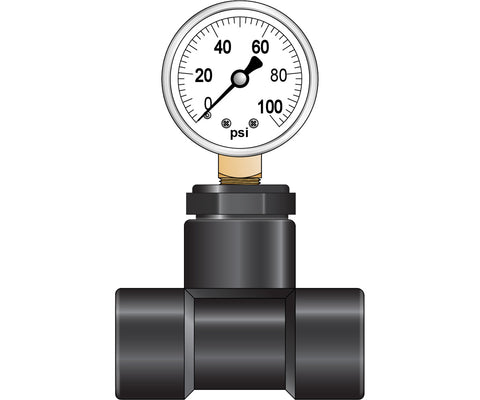 Dilution Solutions 3/4 in Pressure Gauge Kit