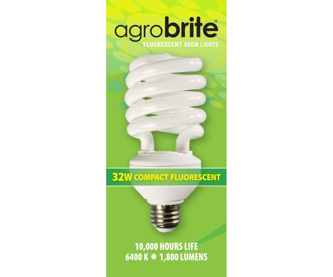 Agrobrite Compact Fluorescent Lamp, 32W (160W equivalent), 6400K