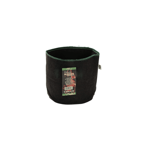 Fabric Burner Pot - 2 Gallon - Green Thread/Dark Grey Fabric - Case of 350