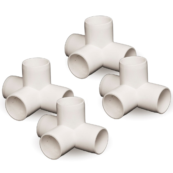 GEOPLANTER Fittings 4 Way 3 4 PVC Connector Grow It Depot geoplanter-fittings-4-way-3-4-pvc-connector-grow-it-depot
