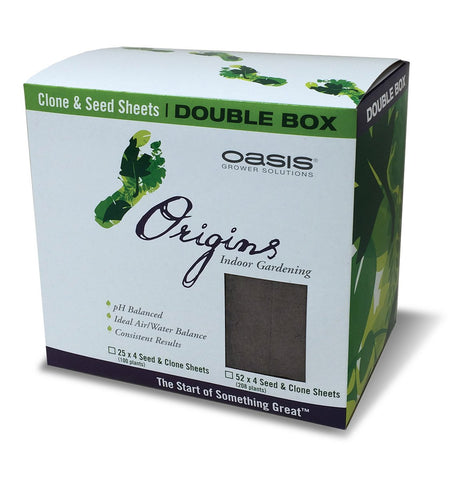 Oasis Origins Seed and Clone Double Box, 1.5" x 1.5", 10 per case