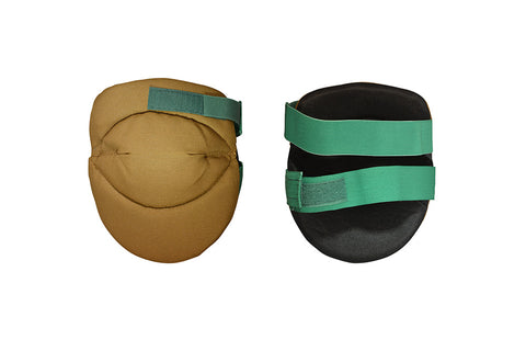 Pair of knee pads with wide velcro straps