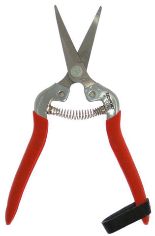 Stainless Steel Harvest Shear w/Long Curved Blade