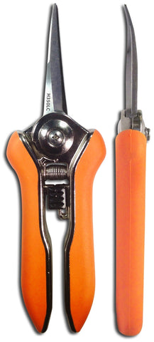 Curved, long blade Micro Trimmer Shear.