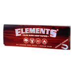 Elements Slow Burn Hemp Papers Red 1-1/4'' 50 Leaves/Pack - Box of 25