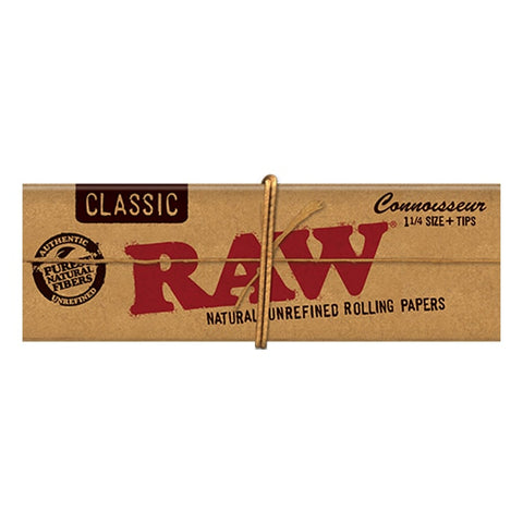 RAW Classic Connoisseur Papers 1-1/4'' 32 Leaves/Pack - Box of 24