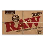 RAW Classic Creaseless Papers 1-1/4'' 300 Leaves/Pack - Box of 20