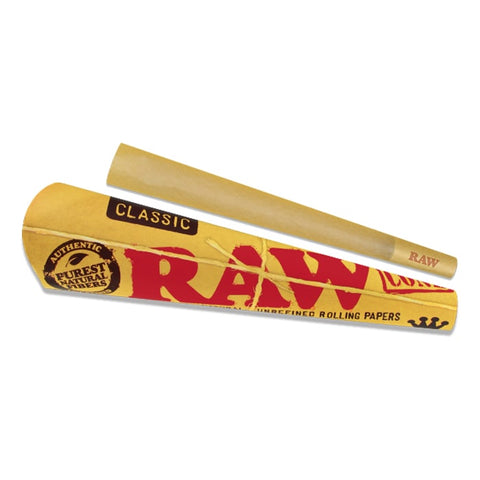 Raw Classic Pre-Rolled Cone King Slim (32ct) Display