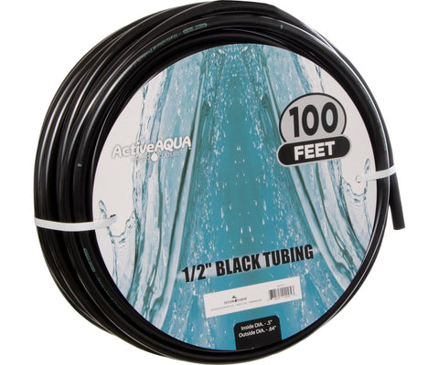 Active Aqua Black Tubing 100' Roll