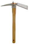 SS Planting Hoe w/2.5”  blade head, 3” pick & 15”ash handle