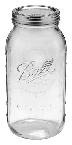 Ball Jar, 64 oz (Half Gallon), Wide Mouth , Case of 6