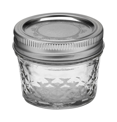 Ball Jar, 4 oz, Quilted Crystal, case of 12
