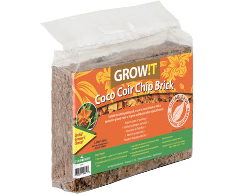 GROW!T Coco Coir Chip Brick, pack of 3