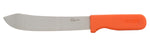 7.75” (20cm) Stainless Steel Butcher/Field Knife w/orange plastic handle