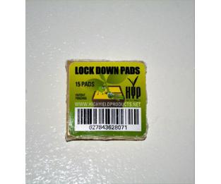 High Yield Lock Down Pads, Square, 1.5", pack of 15