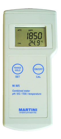 Milwaukee Instruments Mi 805 Commercial Grade Combo pH/EC/TDS/Temp Meter