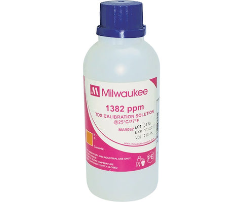 Milwaukee Instruments 1382 ppm Calibration Solution, 230 ml
