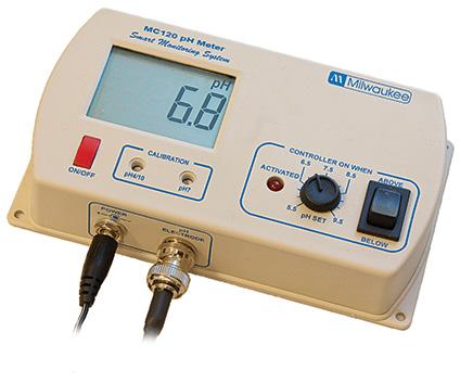 Milwaukee Instruments pH Monitor w/Hi-Low Alarm LED & User Set Point