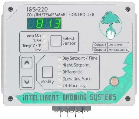 iGS-220 CO2/RH/Temperature Smart Controller