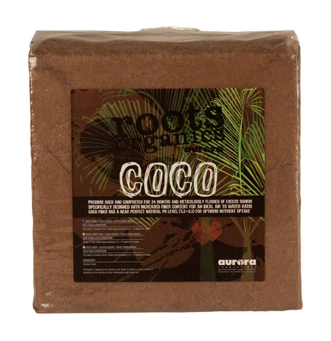Roots Organics Coco Fiber, 12" x 12" Compressed Block