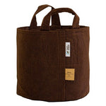 Root Pouch Synthetic Blend Multi Use Fabric Container - Brown 5gal - 11inW x 10.25inH, with handles - 10 Pack