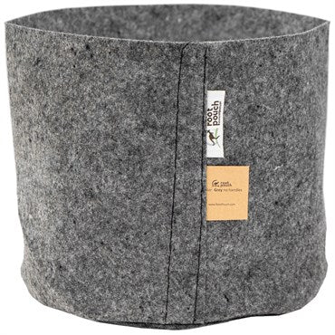 Root Pouch Natural Fiber Blend Fabric Container - Grey 3gal - 10inW x 8.5inH, no handles - 25 Pack