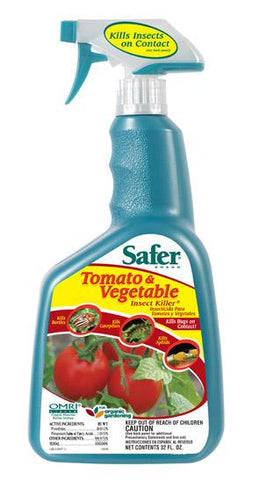 Safer Tomato &amp; Vegetable Insect Killer, 32 oz