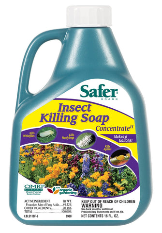 Safer Insect Killing Soap Concentrate, 16 oz