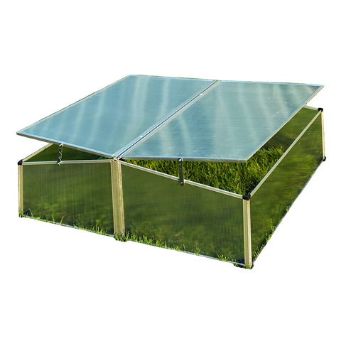 Foldable Aluminum Cold Frame 100x100x40 cm