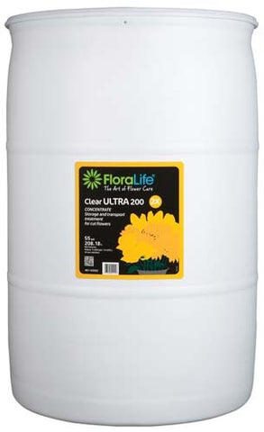 FLORALIFE CLEAR ULTRA 200 STORAGE & TRANSPORT CONCENTRATE, 55 GAL - Pallet of 4