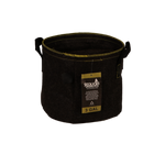 SEQUOIA - 3 Gallon Black w/ Handles - Gold Thread/Dark Grey Fabric - Case of 100