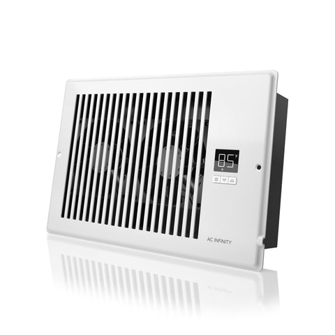 AIRTAP T6, White 6x10" - Register Fan with LCD Thermal Cont