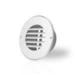 Metal Duct Grille 4 - White, Wall-Mount Grille for 4" Duct Fan