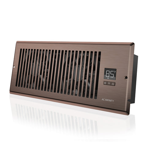 AIRTAP T4, Bronze 4x12" - Register Fan with LCD Thermal Control