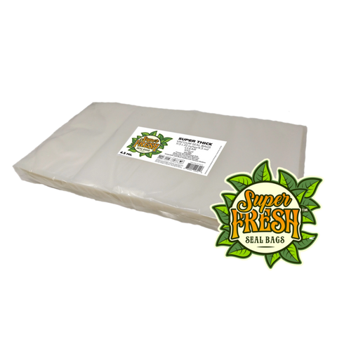 Super Fresh Seal Bags 4.5 Mil  - Clear- 11.5” x 22” - 100 CT - Case of 6